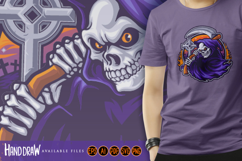 halloween-grim-reaper-cartoon-logo