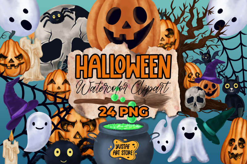 halloween-clipart-24-watercolor-illustration