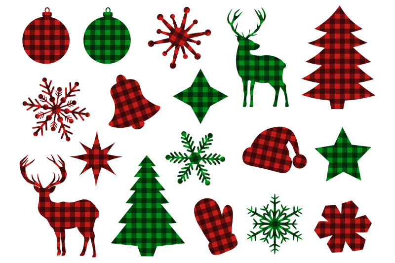 christmas-buffalo-plaid-christmas-tree-plaid-reindeer-svg