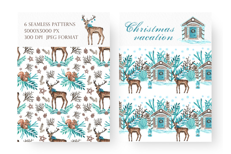 christmas-vacation-seamless-pattern-house-deer-squirrel-snow