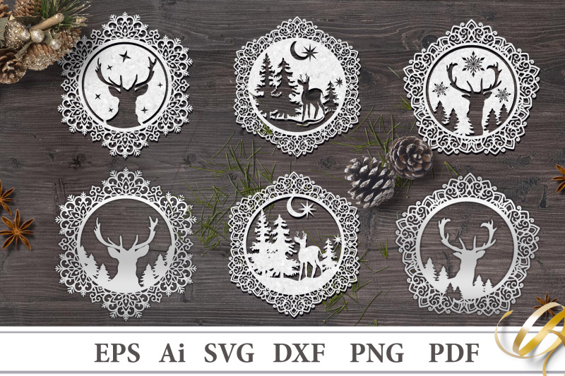 decorative-christmas-stencils-with-deer-file-to-cut