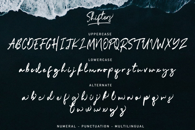 shifters-handwritten-typeface