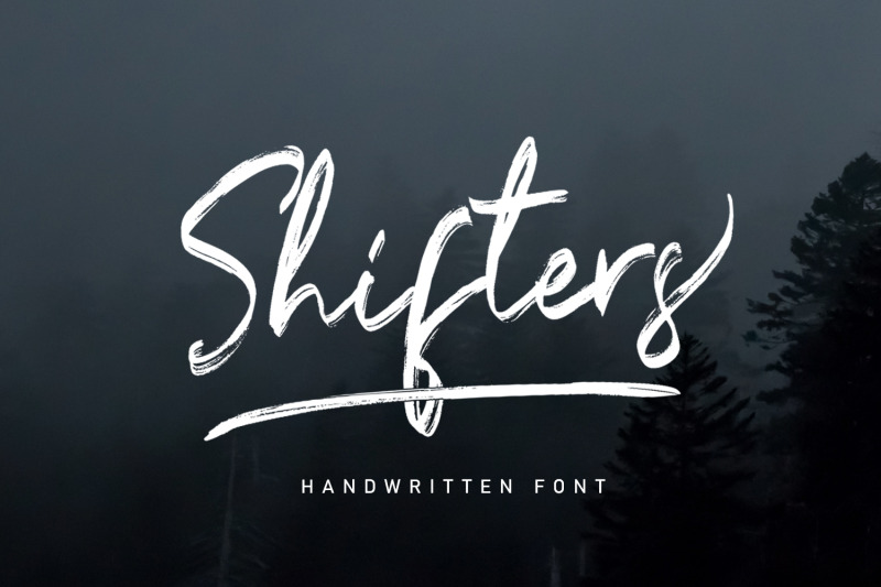 shifters-handwritten-typeface