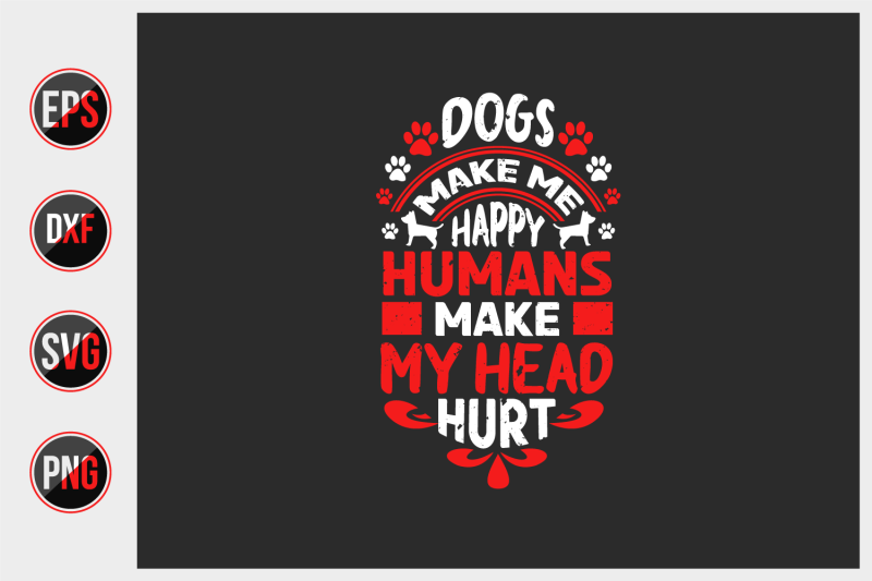 dog-quotes-vector-design-template