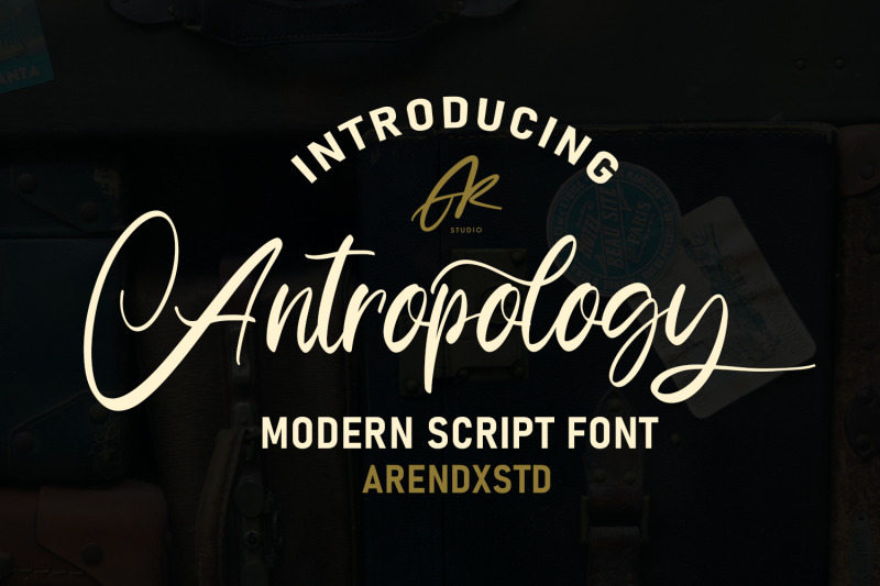 anthropology-modern-script-font