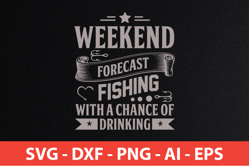 weekend-forecast-fishing-with-a-chance-of-drinking-t-shirt