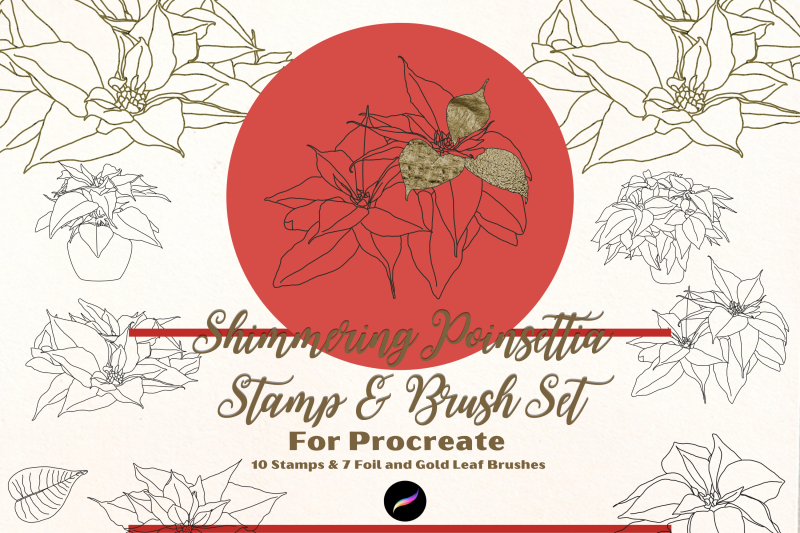 shimmering-poinsettia-procreate-stamps-and-brush-set