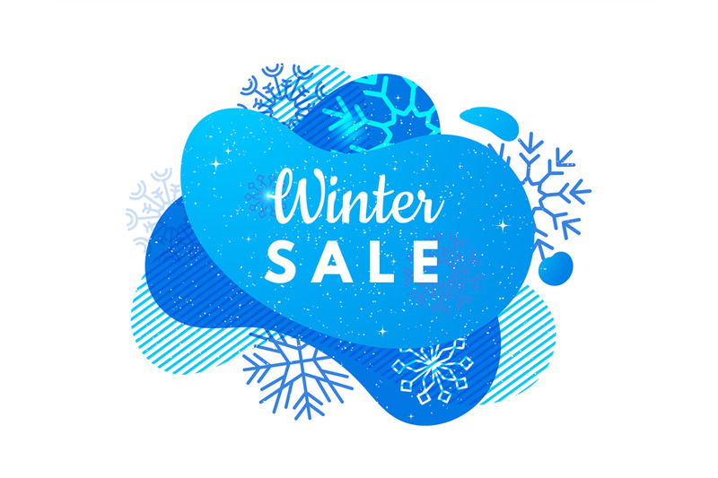 winter-sale-banner-abstract-blue-shape-snowflakes-and-snowfall-disc