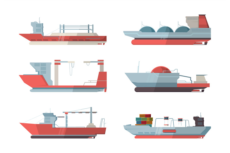 cargo-ship-marine-vessel-ocean-ship-with-crane-and-containers-vector