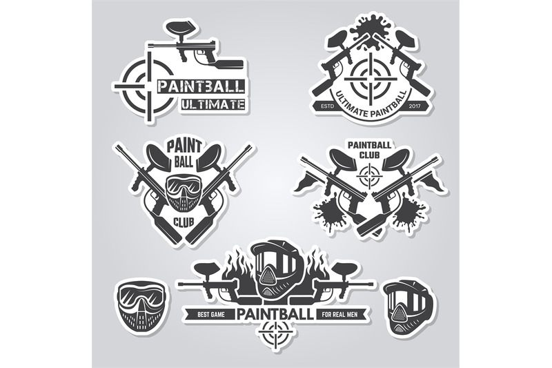 paintball-labels-sport-badges-active-games-with-gun-and-paint-shooter