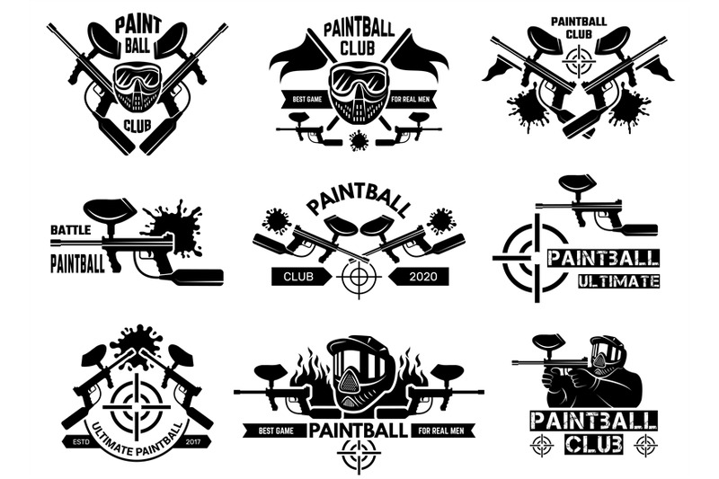 paintball-badges-sport-shields-with-gun-paint-shooter-with-weapons-an