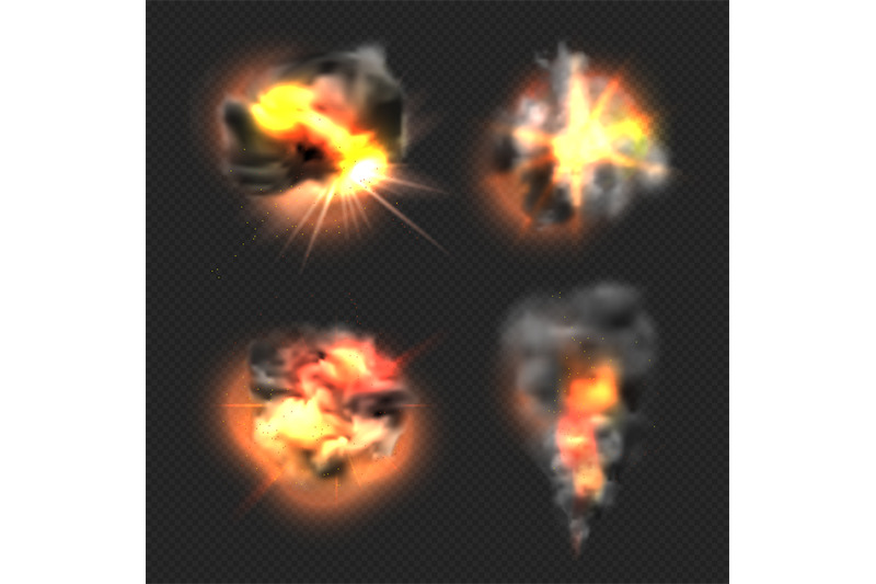 bomb-explosion-exploded-fire-flame-and-smoke-dramatic-effects-vector