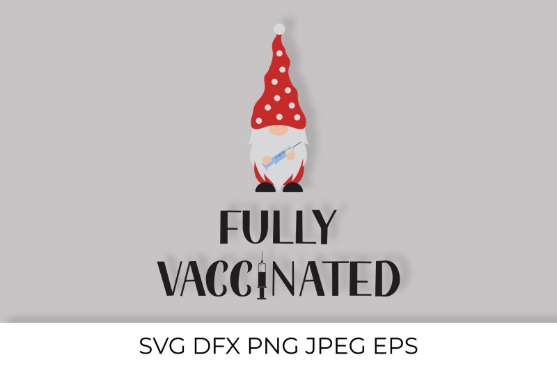 fully-vaccinated-svg-medical-gnome-holding-syringe