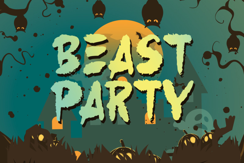 beast-party-fun-halloween-font