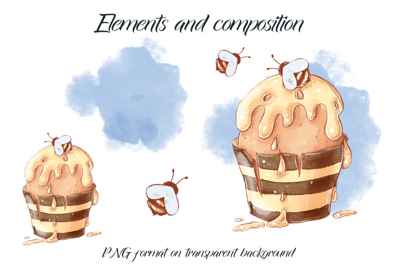 bees-and-honey-sublimation-design-for-printing