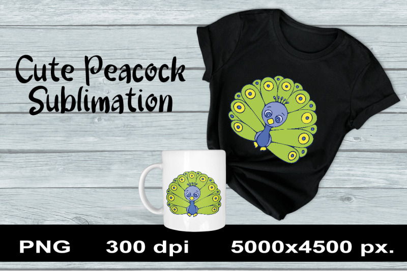 cute-peacock-sublimation-png-design-animal-clipart