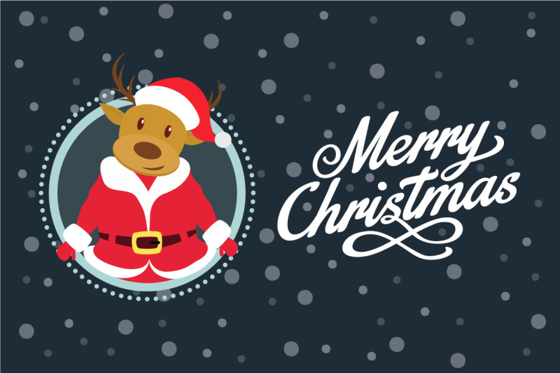 santa-deer-christmas-greeting-card