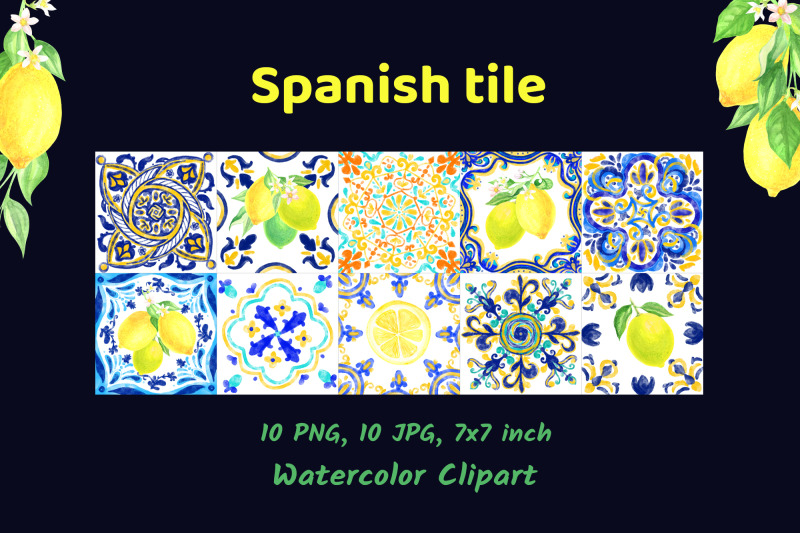spanish-ceramic-lemon-clipart
