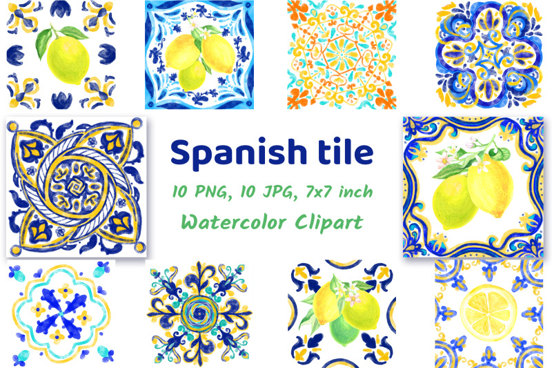 spanish-ceramic-lemon-clipart