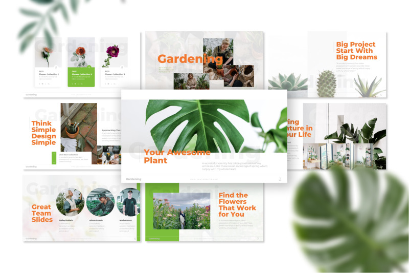 gardening-florist-minimalist-powerpoint-template