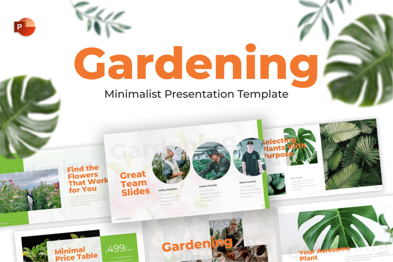 gardening-florist-minimalist-powerpoint-template
