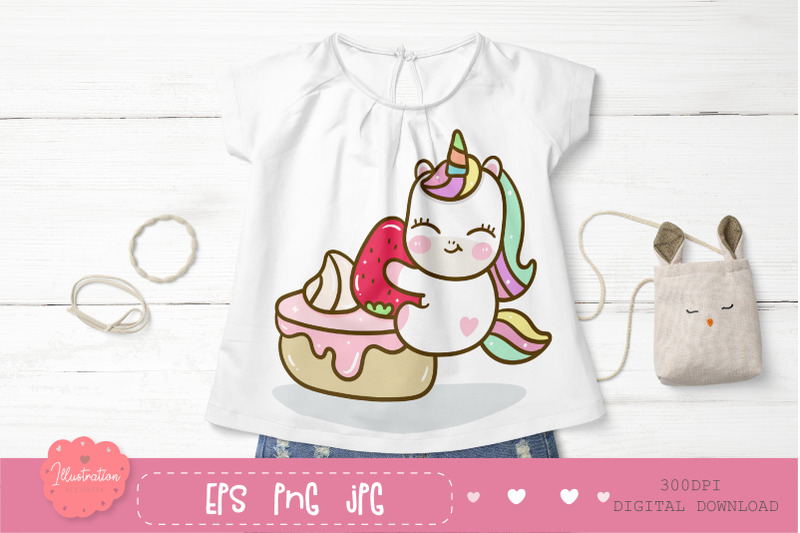 cute-unicorn-clipart-kawaii-stickers-pony-png-sweet-dream