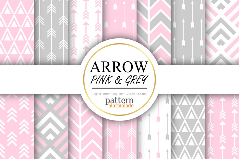 arrow-pink-amp-grey-digital-paper-s0409