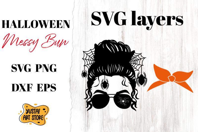 halloween-messy-bun-and-spider-svg-cut-file-and-sublimation