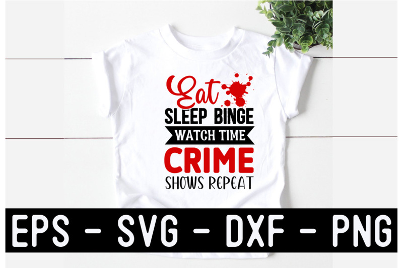 true-crime-svg-t-shirt-design-template