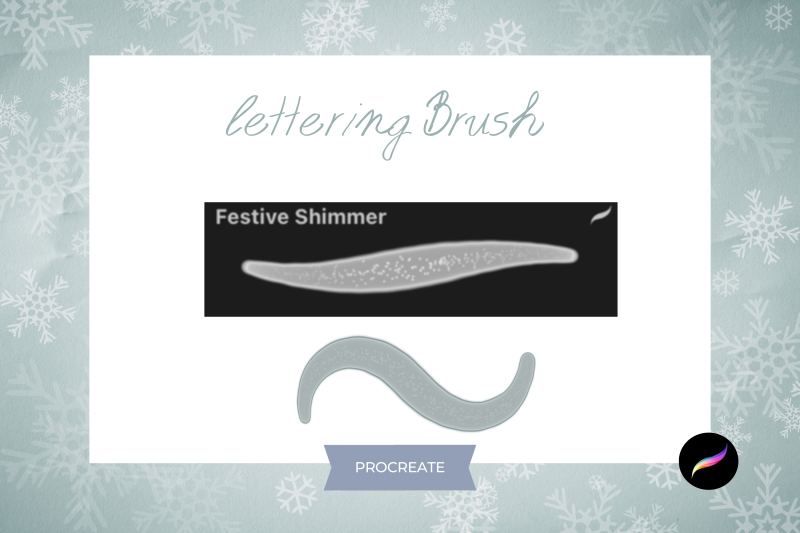 festive-shimmer-lettering-brush-for-procreate-amp-palette
