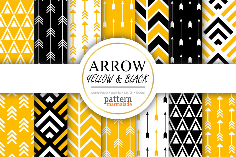 arrow-yellow-nbsp-amp-black-nbsp-digital-paper-s0503