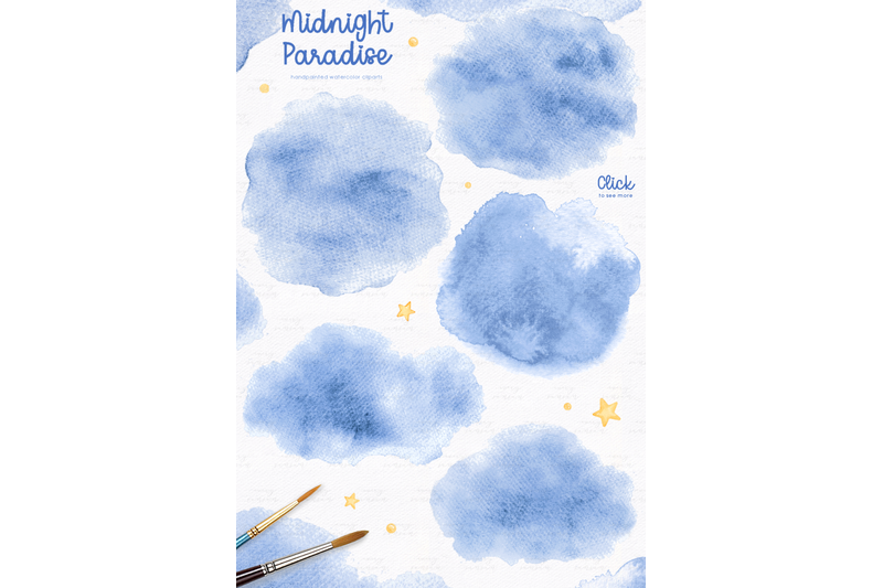 midnight-paradise-watercolor-clipart