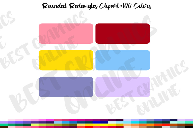 rounded-rectangles-planner-sticker-clipart-set-rectangle