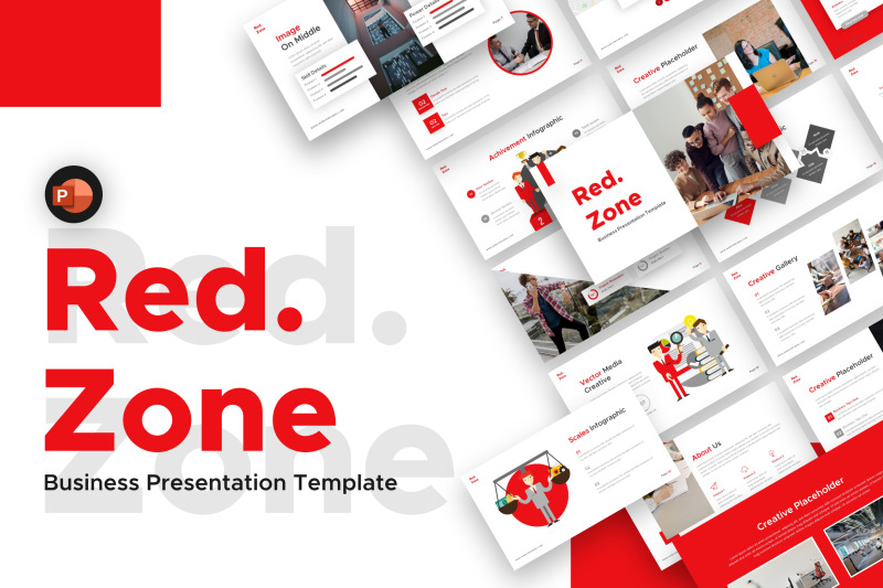 red-zone-business-powerpoint-template