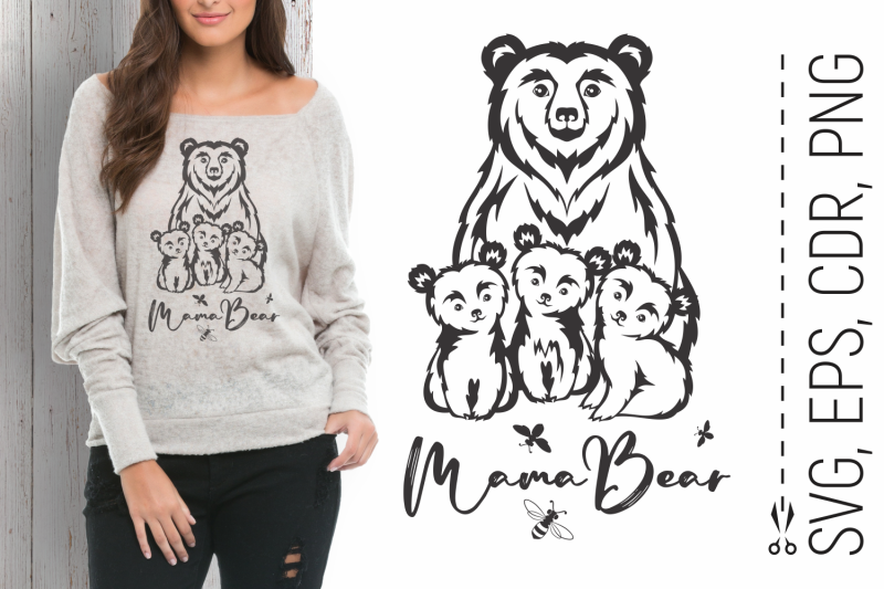 mama-bear-and-three-cubs-mother-039-s-day-svg