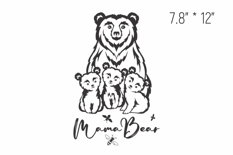 mama-bear-and-three-cubs-mother-039-s-day-svg