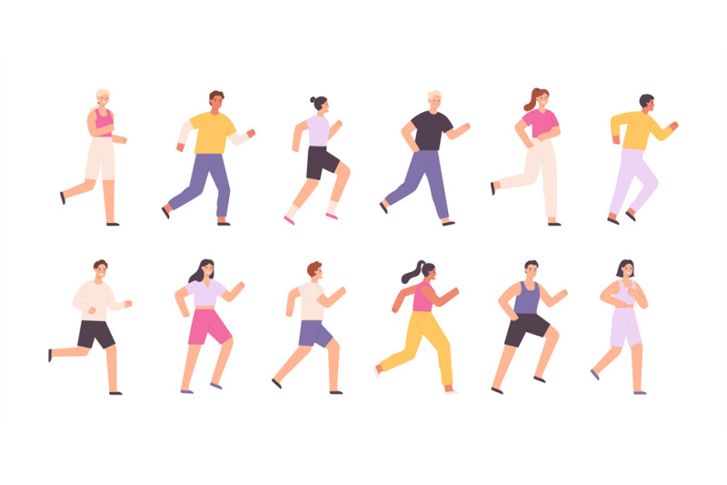 cartoon-athlete-characters-jogging-running-marathon-or-race-runners