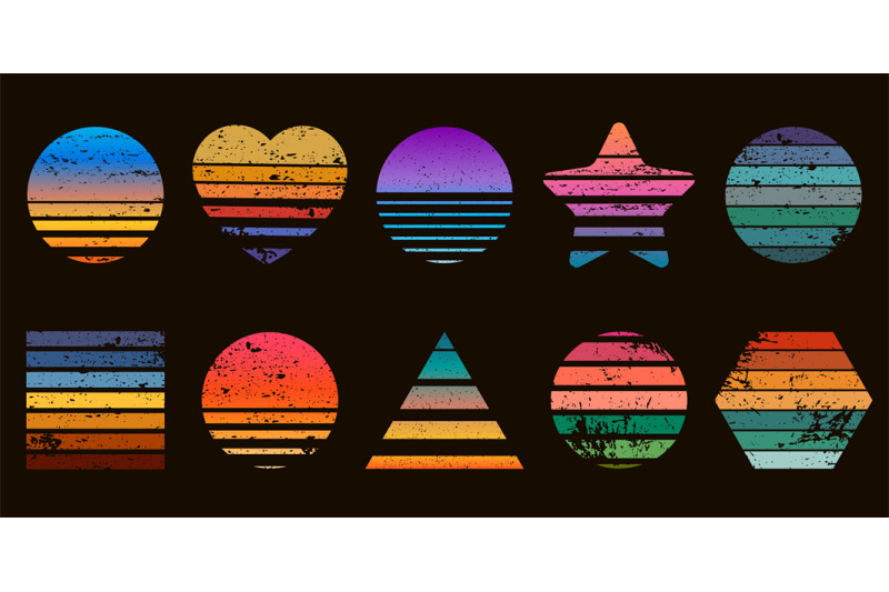 retro-striped-sunset-prints-in-heart-star-and-circle-shapes-80s-t-sh