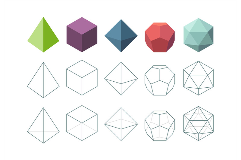 platonic-solid-geometrical-3d-object-shapes-vector-collection