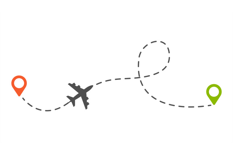 airplane-route-isolated-plane-or-aircraft-dotted-trail-vector-illustr