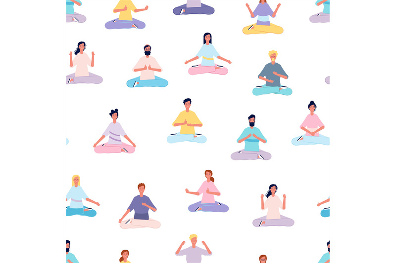 meditation-people-pattern-women-men-doing-yoga-vector-seamless-backgr