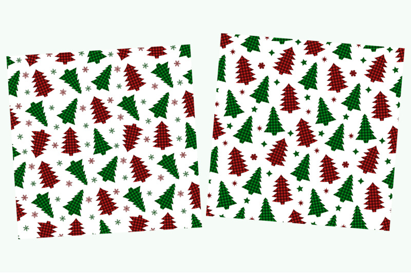 christmas-trees-pattern-christmas-tree-buffalo-plaid-svg