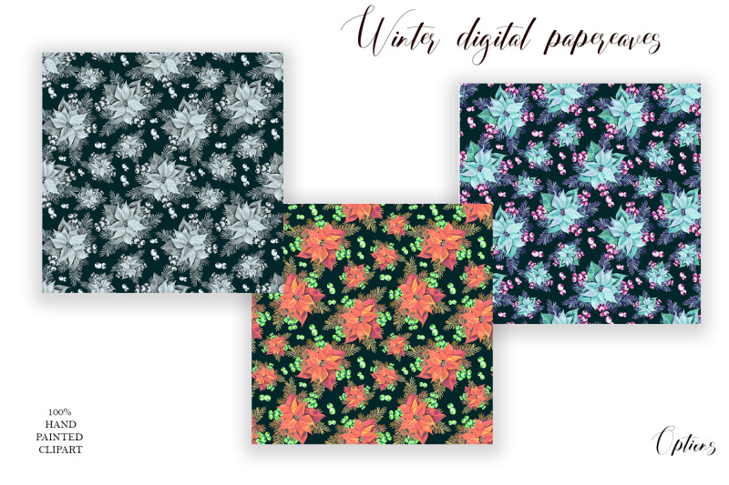 christmas-digital-paper-patterns-poinsettia-seamless-patter