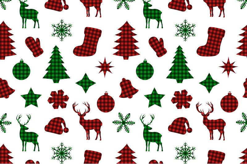 christmas-pattern-christmas-buffalo-plaid-christmas-svg