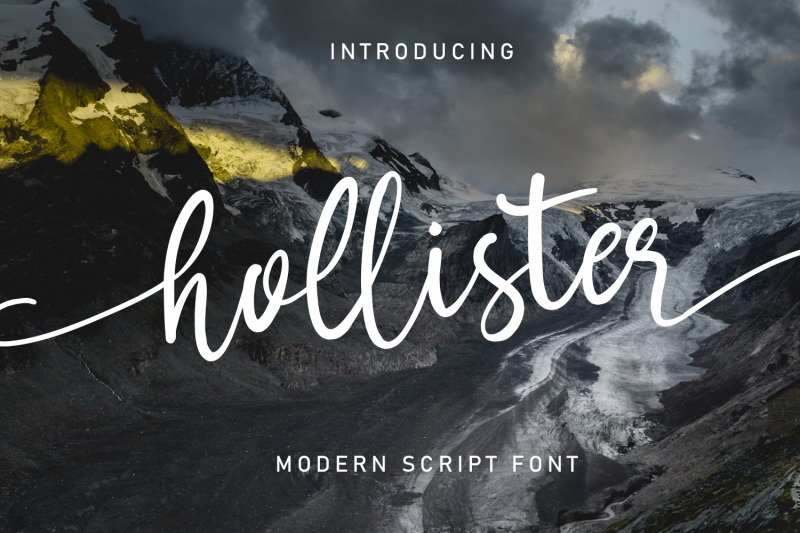 hollister-modern-script-font