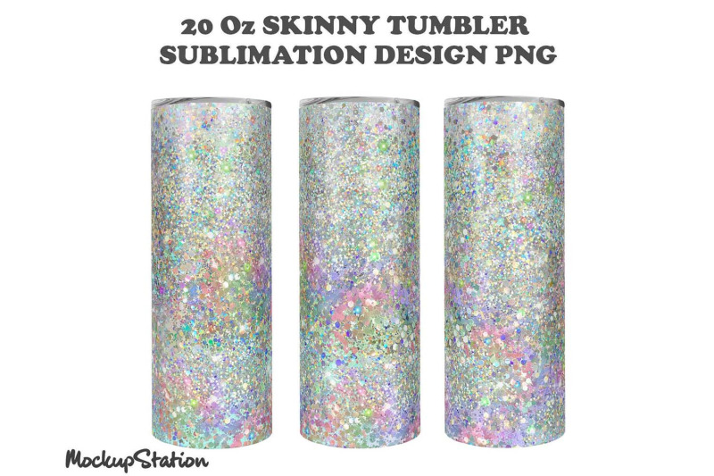 unicorn-glitter-20oz-skinny-tumbler-sublimation-design