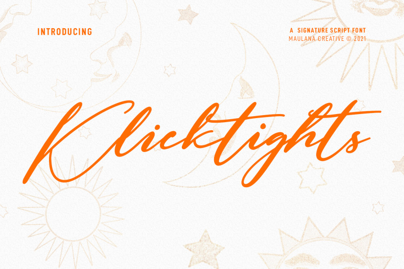 klicktights-script-font