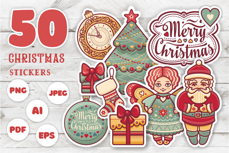 christmas-stickers-and-clipart-bundle