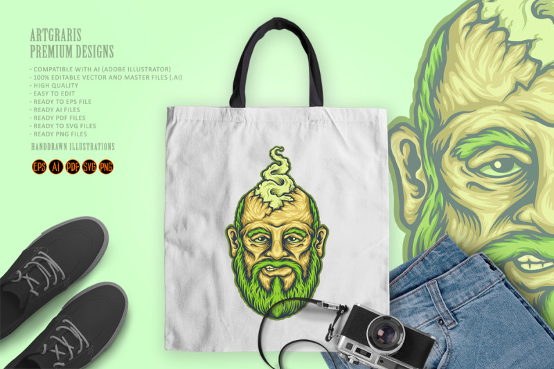 head-old-vape-mascot-illustrations