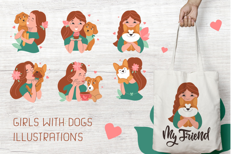 cute-girls-with-dogs-designs